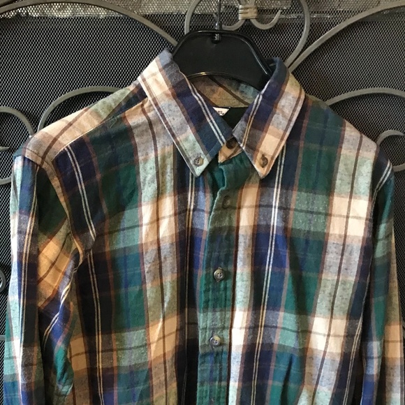 HARTSTRINGS BOYS FLANNEL SHIRT, PLAID, SZ 12, EUC - Picture 2 of 5